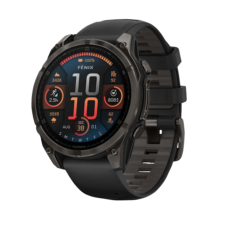 Garmin fenix 8 47mm Amoled Carbon Gray DLC Titanium Black