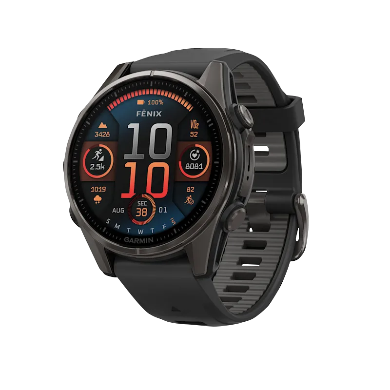 Garmin fenix 8 43mm Amoled Carbon Gray DLC Titanium Black