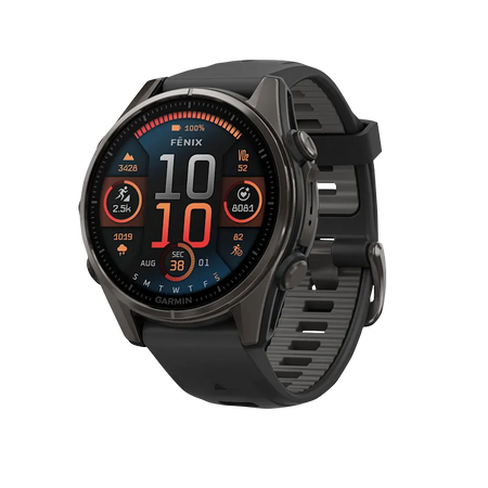 Garmin fenix 8 43mm Amoled Carbon Gray DLC Titanium Black