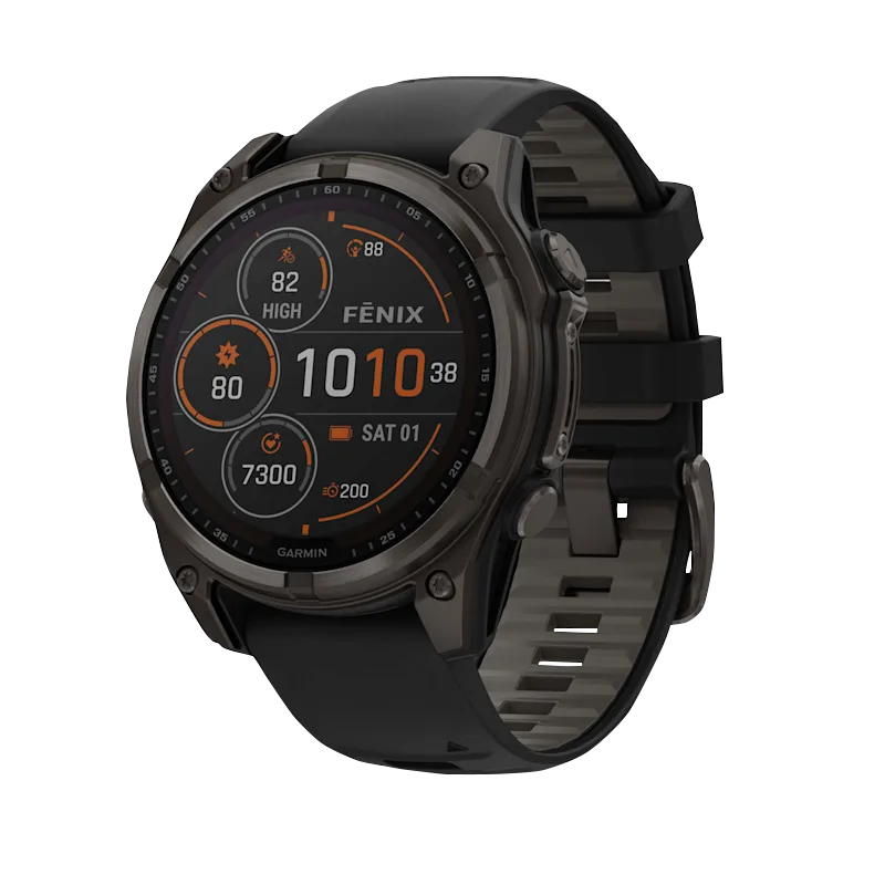 Garmin fenix 8 47mm Solar Carbon Gray DLC Titanium Black