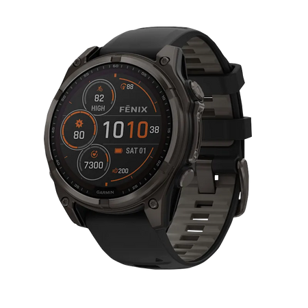 Garmin fenix 8 47mm Solar Carbon Gray DLC Titanium Black