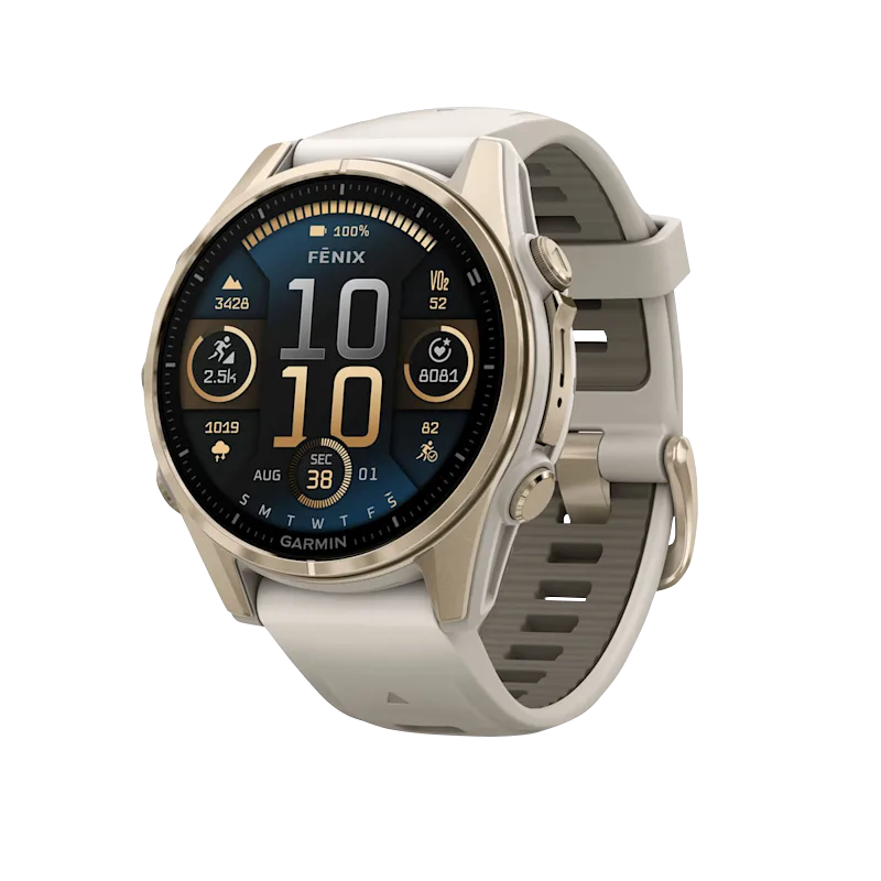 Garmin fenix 8 43mm Amoled Soft Gold Fog Gray