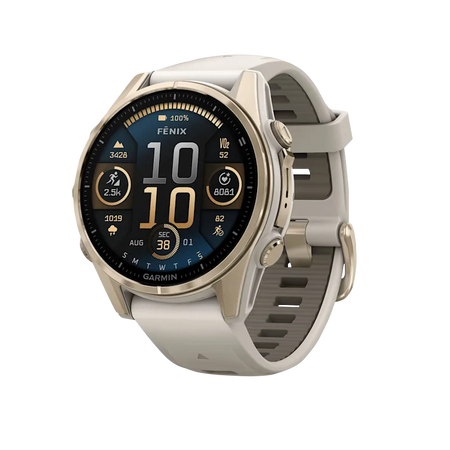 Garmin fenix 8 43mm Amoled Soft Gold Fog Gray