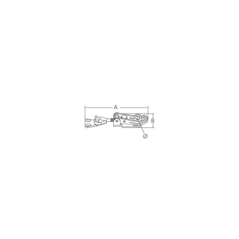 Marine Town Fermeture Inox Réglable 86-98 mm