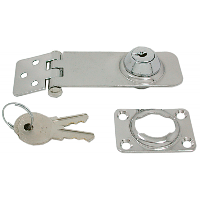 Marine Town Stainless Steel Latch with Key 76x29 mm