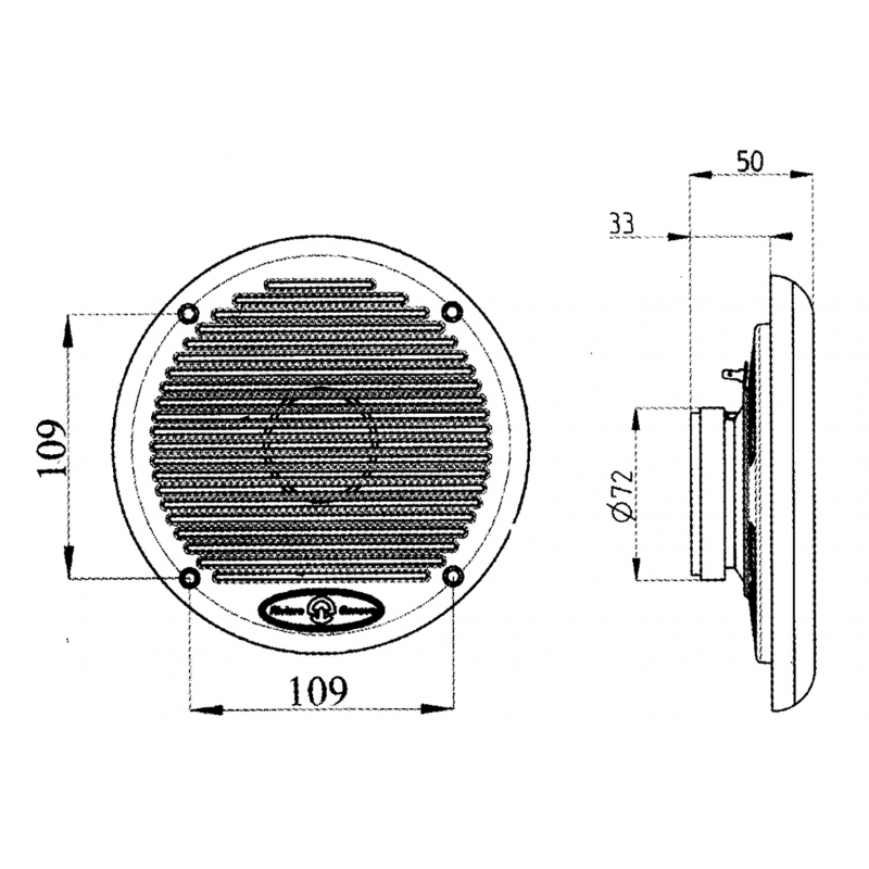 Coppia Altoparlanti Marini Riviera 80W