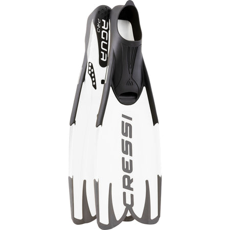 Pinne a scarpetta chiusa Cressi Agua Pro bianche