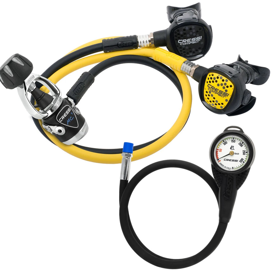 Cressi MC9 Compact + Octopus + Mini manomètre