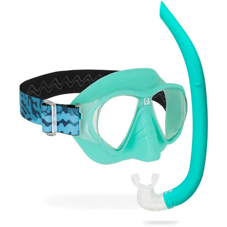 Cressi Nautilus snorkeling combo adulto acquamarina