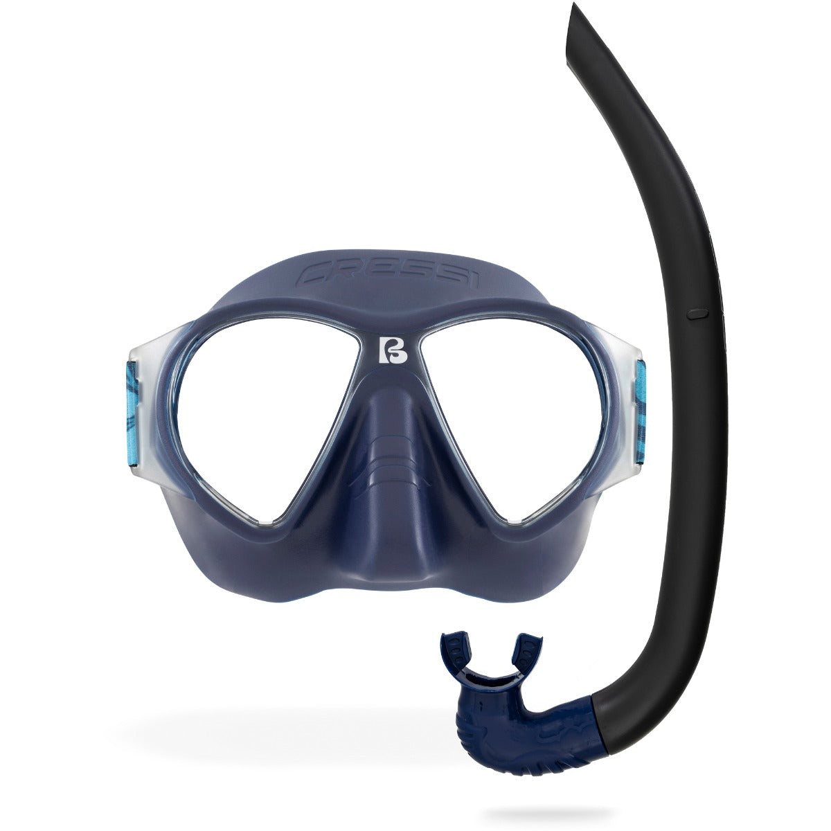 Cressi Nautilus snorkeling combo adulto blu navy