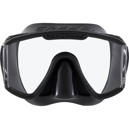 Maschera frameless Cressi Panorama 3 nera con lenti laterali