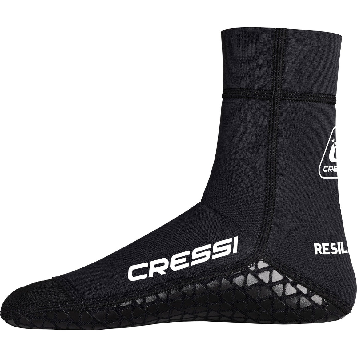 Cressi Resilient Pro calzari neoprene 3 mm, vista laterale con suola