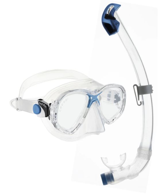 Cressi Marea Junior + Seal Dry Snorkel Combo Age 7-13