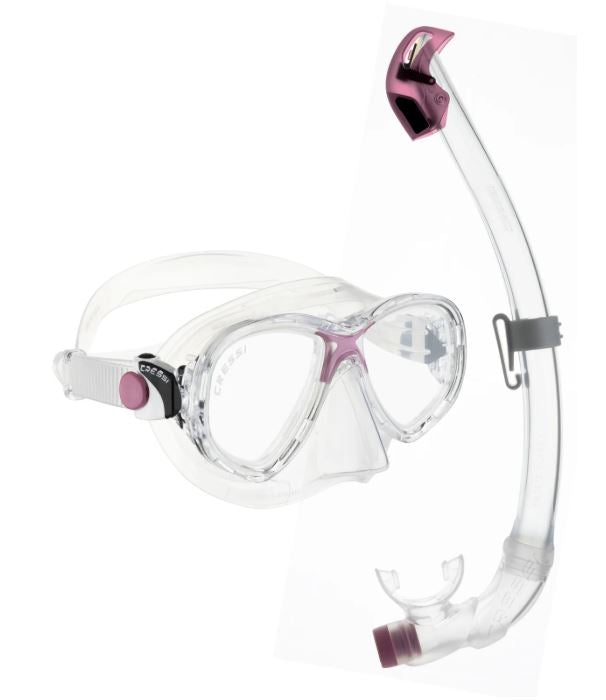Cressi Marea Junior + Seal Dry Snorkel Combo Age 7-13