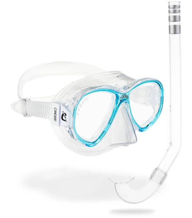 Cressi Snorkeling Combo Junior Perla + Mini Gringo Age 7-13