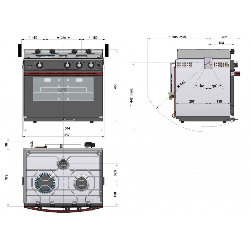 ENO Cucina Con Forno/Grill Gascogne