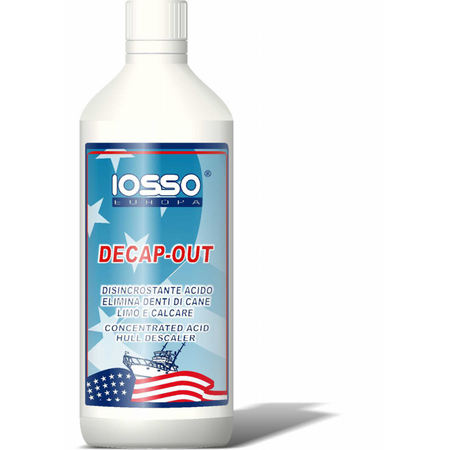 Iosso Decap-Out disincrostante liquido per carene tubolari e superfici non metalliche flacone 1 litro