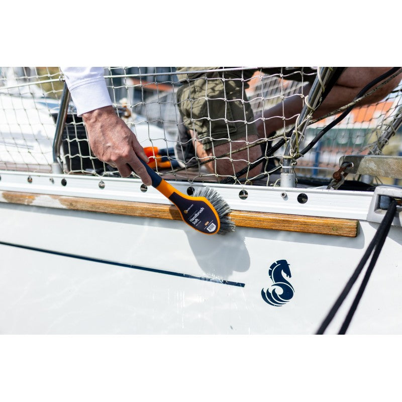 Deckmate Spazzola Manuale Grigia Morbida