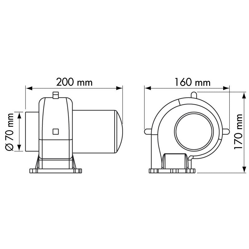 Plastimo Ventilatore da Stiva 12V
