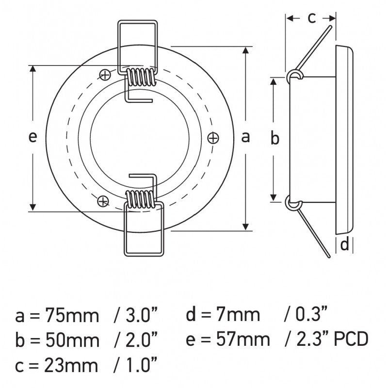 Hella Marine Euroled 75  Luce RGBW