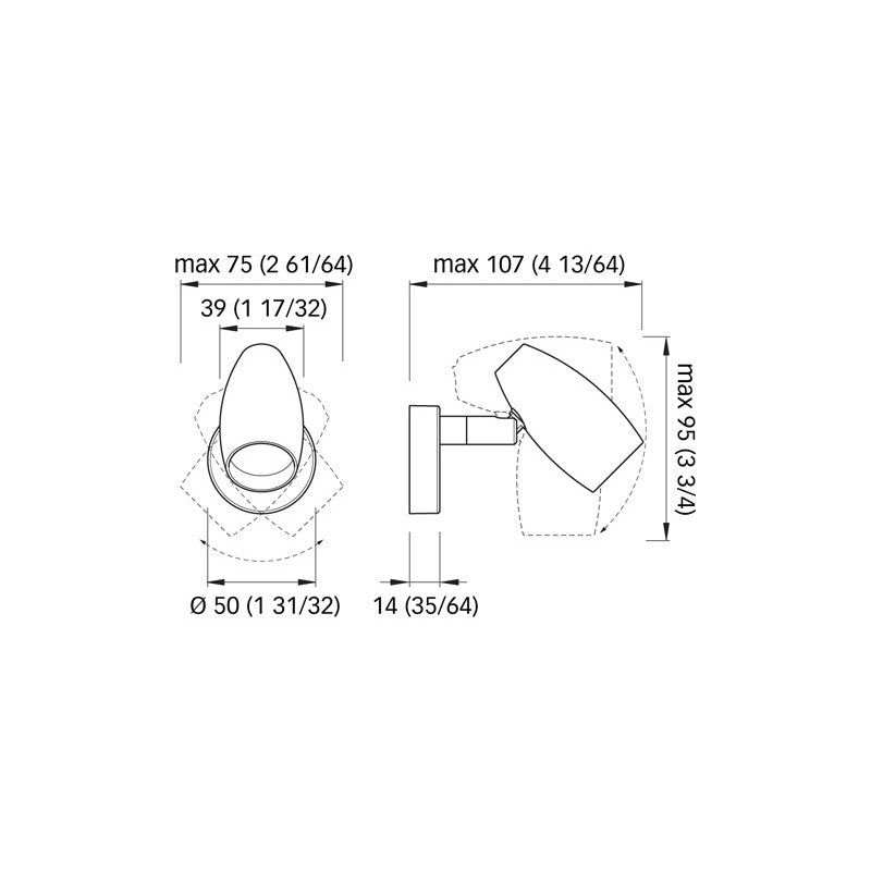 Quick Schwenkbarer Spot Olivia