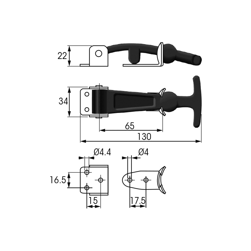 Plastimo T-Griff Verschluss