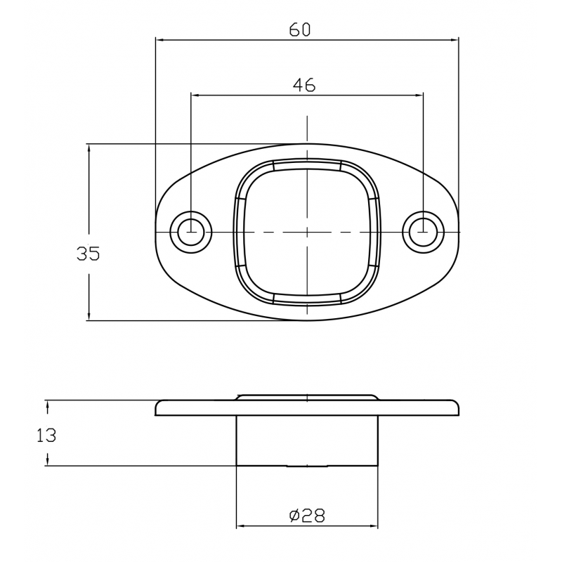 Marine Town Magnet-Türstopper Edelstahl 316