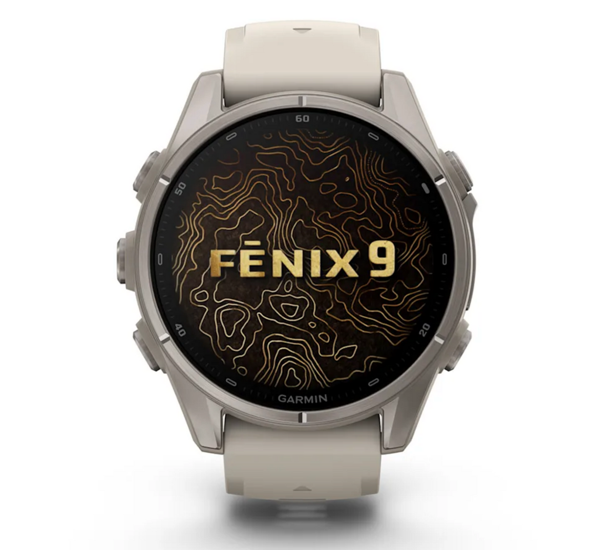 Garmin fēnix 9 43mm sportwatch Titanium con cinturino French Gray - vista 2