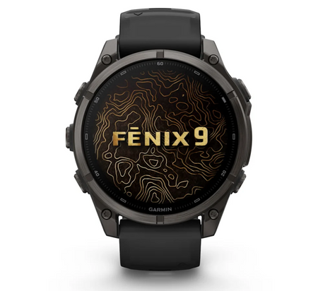 Garmin fēnix 9 47mm sportwatch Carbon Gray DLC Titanium con cinturino Black/Pebble Gray - vista 2