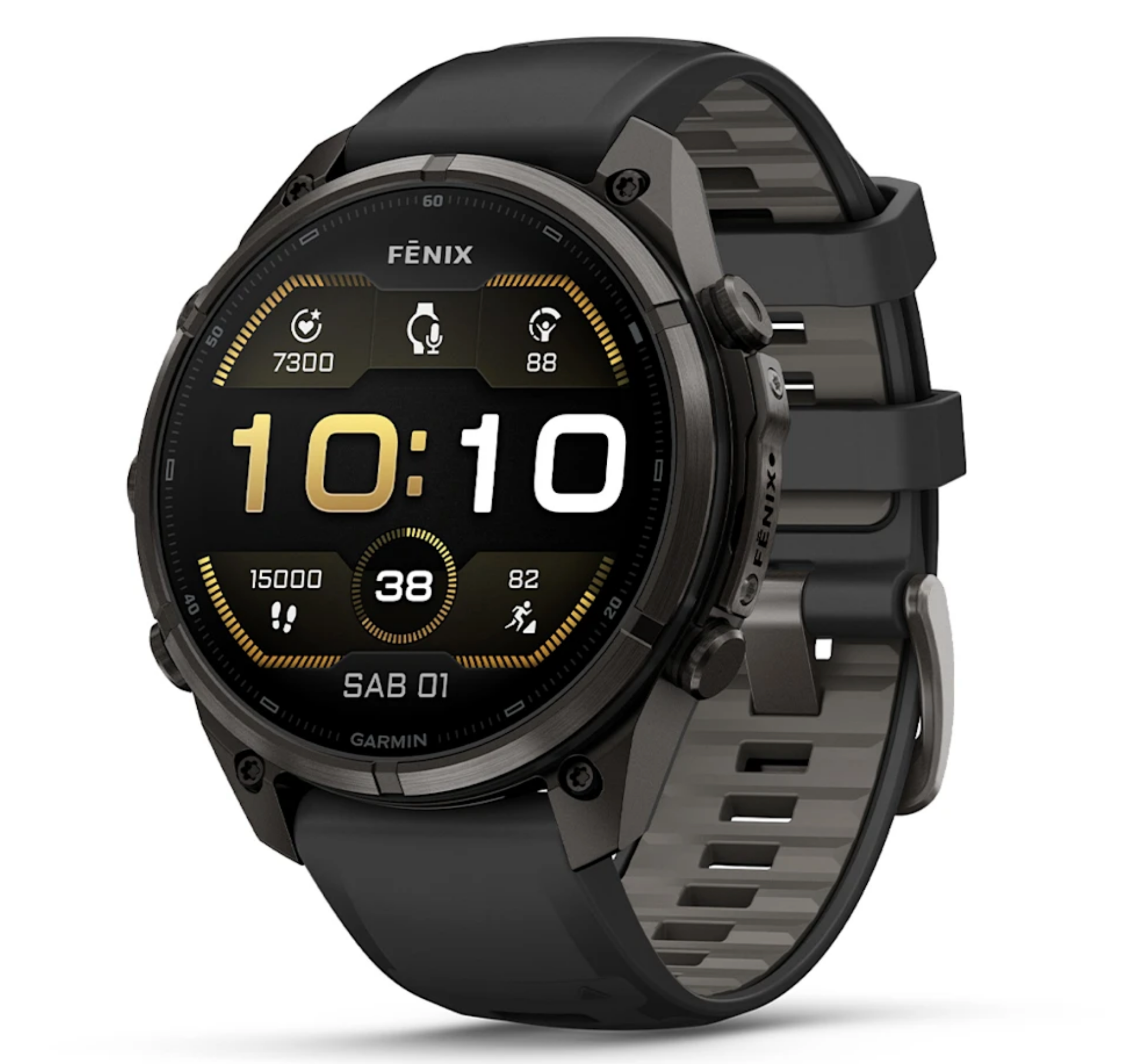 Garmin fēnix 9 Pro 47mm sportwatch Carbon Gray DLC Titanium con cinturino Black/Pebble Gray - vista 1