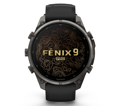 Garmin fēnix 9 Pro 47mm sportwatch Carbon Gray DLC Titanium con cinturino Black/Pebble Gray - vista 2