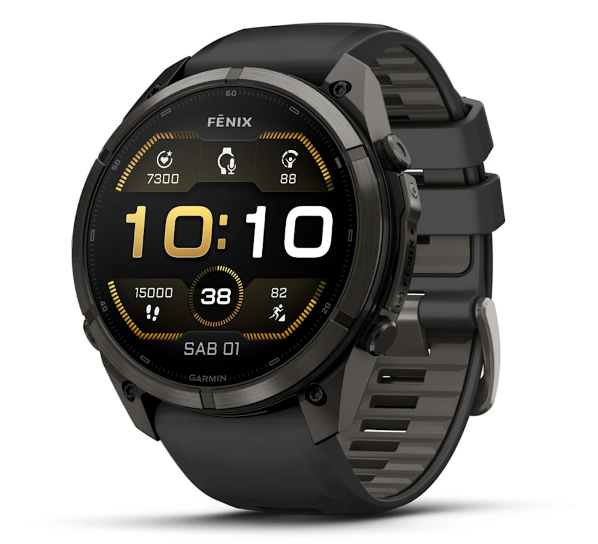 Garmin fēnix 9 Pro 51mm sportwatch Carbon Gray DLC Titanium con cinturino Black/Pebble Gray - vista 1
