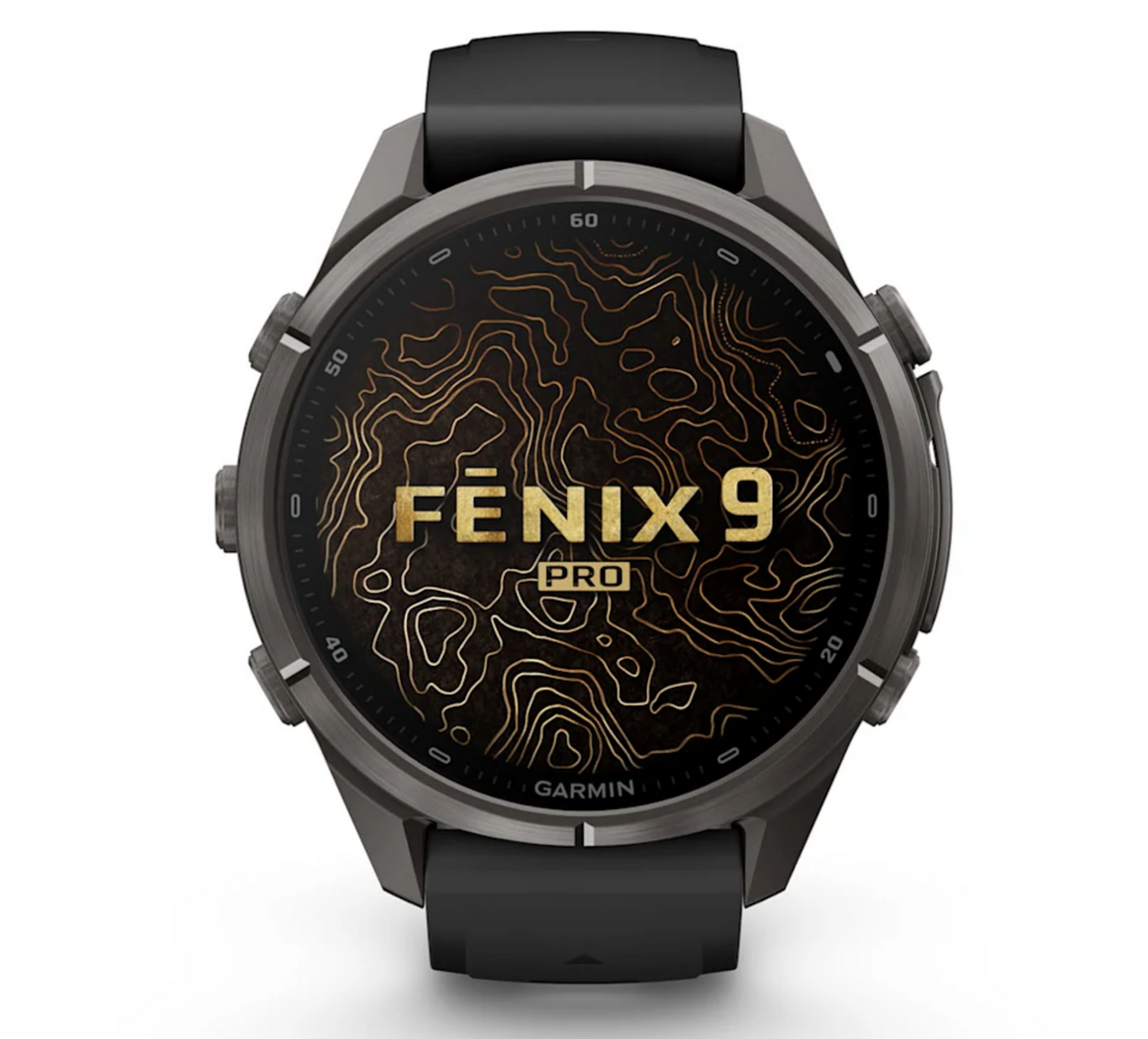 Garmin fēnix 9 Pro iR 43mm sportwatch Carbon Gray DLC Titanium con cinturino Black/Pebble Gray - vista 2