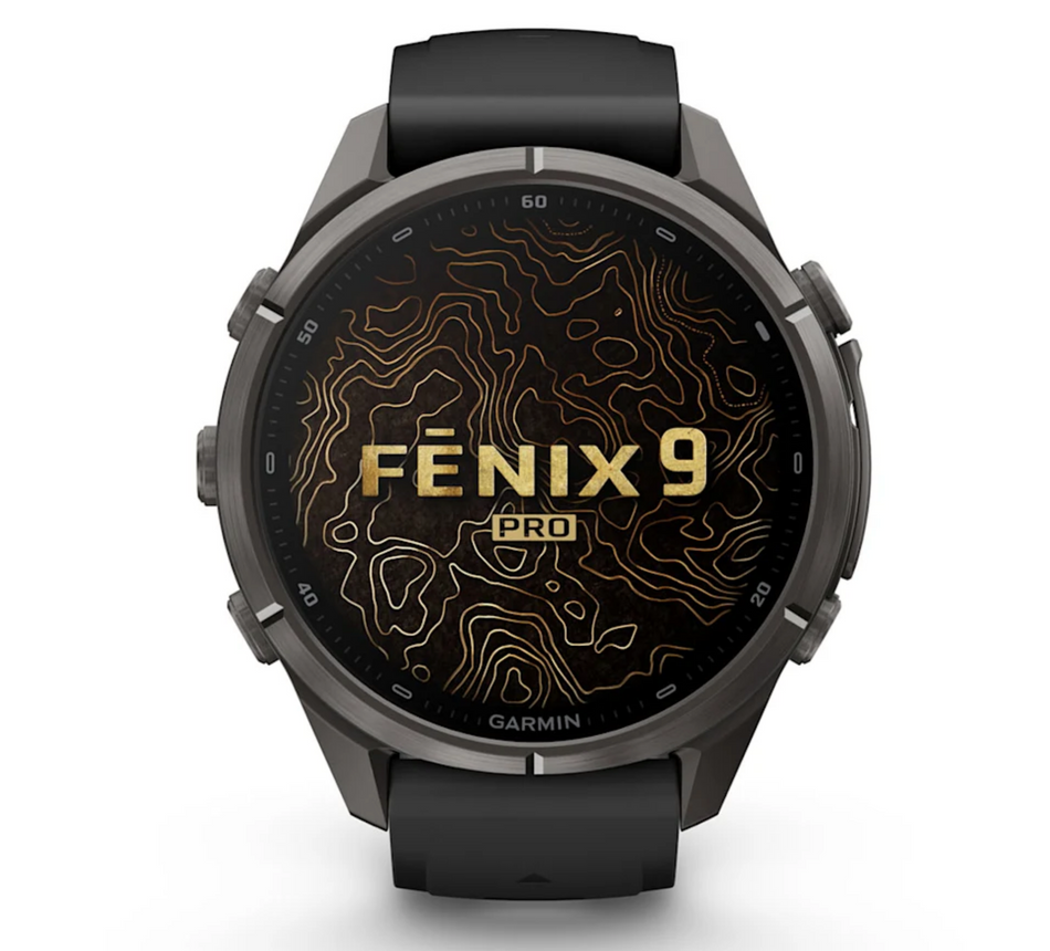 Garmin fēnix 9 Pro iR 43mm sportwatch Carbon Gray DLC Titanium con cinturino Black/Pebble Gray - vista 2