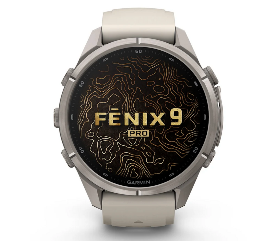 Garmin fēnix 9 Pro iR 43mm sportwatch Titanium con cinturino Fog Gray - vista 2