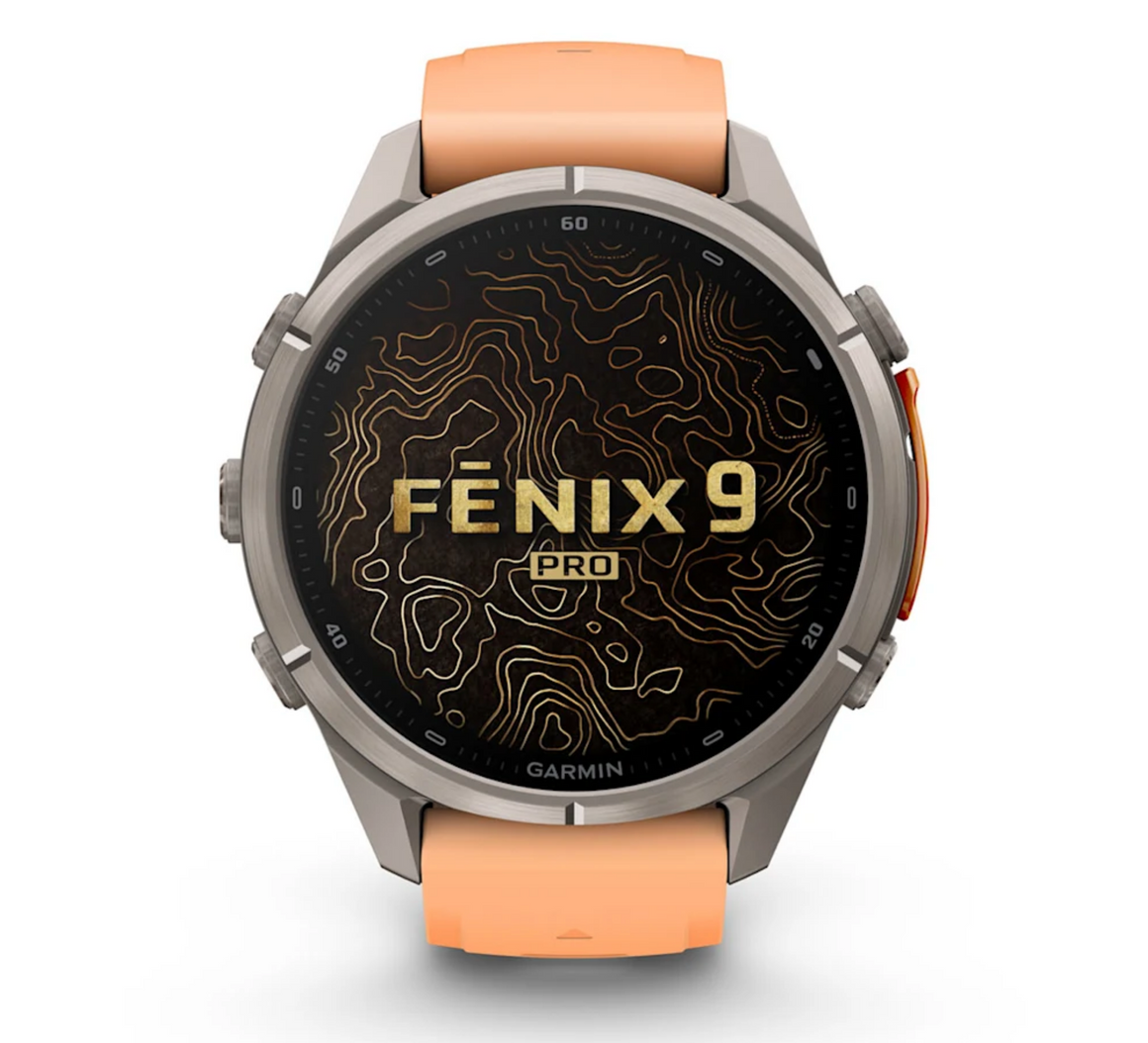 Garmin fēnix 9 Pro iR 43mm sportwatch Titanium con cinturino Shale/Autumn - vista 2