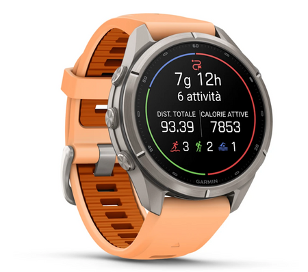 Garmin fēnix 9 Pro iR 43mm sportwatch Titanium con cinturino Shale/Autumn - vista 3