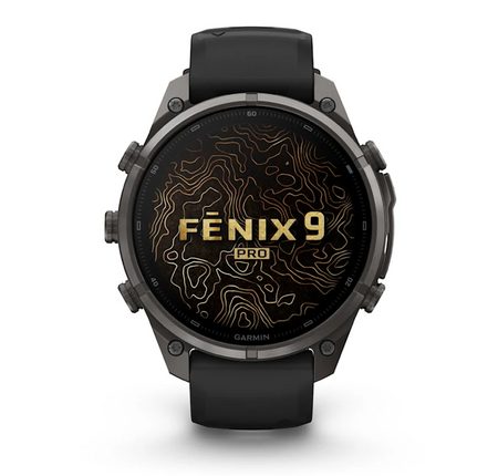 Garmin fēnix 9 Pro iR 47mm sportwatch Carbon Gray DLC Titanium con cinturino Black/Pebble Gray - vista 2