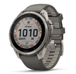 Garmin fēnix 9 Pro iR 47mm sportwatch Solar Titanium con cinturino Pebble Gray/Silver Gray - vista 1