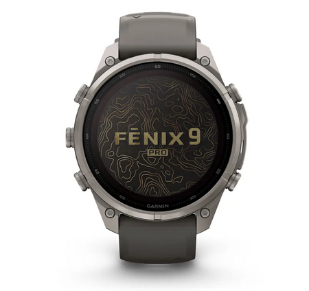 Garmin fēnix 9 Pro iR 47mm sportwatch Solar Titanium con cinturino Pebble Gray/Silver Gray - vista 2