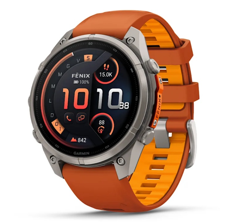 Garmin fēnix 9 Pro iR 47mm sportwatch Titanium con cinturino Autumn/Spark - vista 1