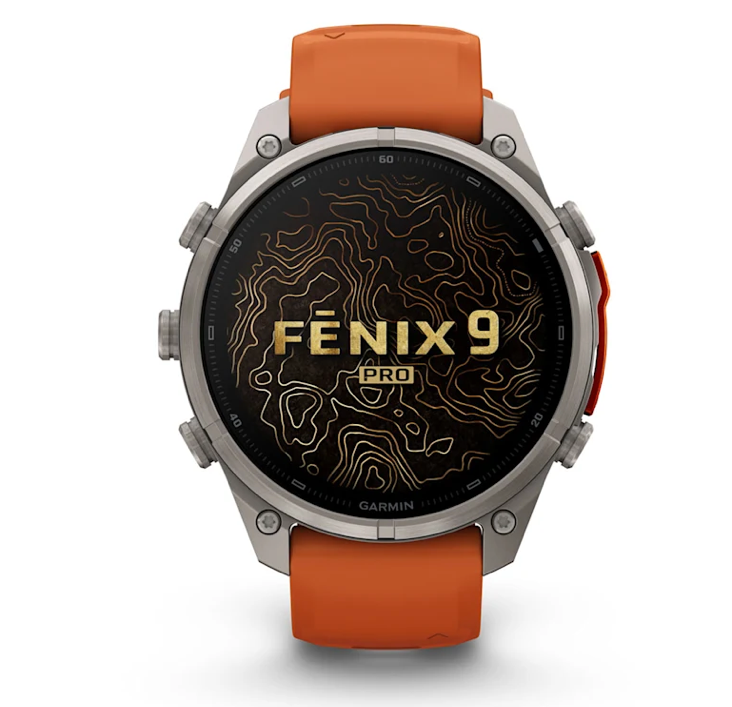 Garmin fēnix 9 Pro iR 47mm sportwatch Titanium con cinturino Autumn/Spark - vista 2