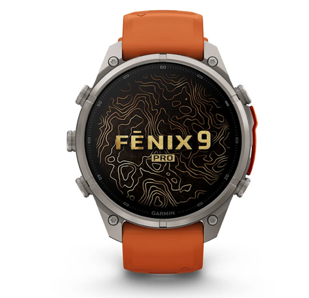 Garmin fēnix 9 Pro iR 47mm sportwatch Titanium con cinturino Autumn/Spark - vista 2