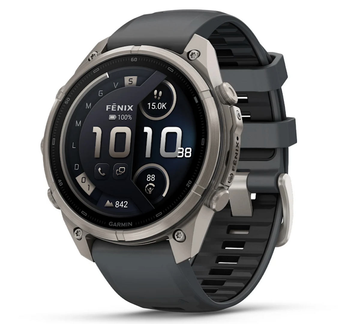 Garmin fēnix 9 Pro iR 47mm sportwatch Titanium con cinturino Graphite/Black - vista 1