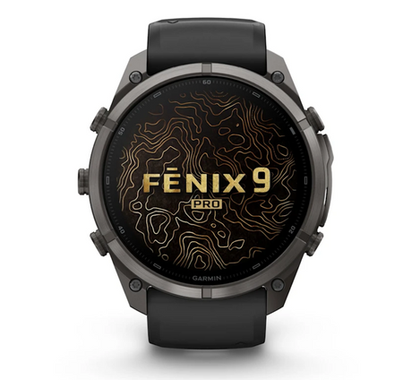 Garmin fēnix 9 Pro iR 51mm sportwatch Carbon Gray DLC Titanium con cinturino Black/Pebble Gray - vista 2