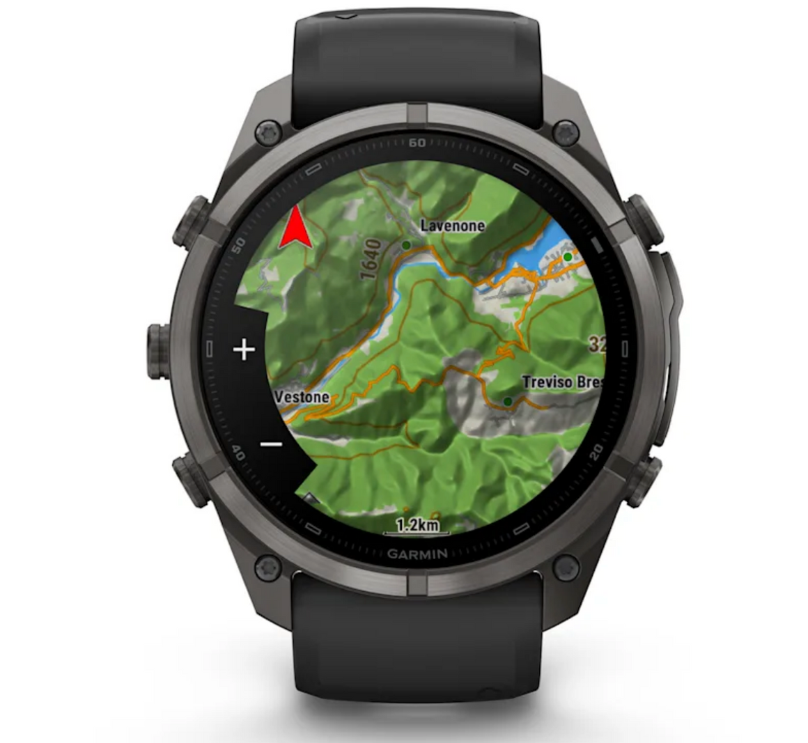 Garmin fēnix 9 Pro iR 51mm sportwatch Carbon Gray DLC Titanium con cinturino Black/Pebble Gray - vista 4