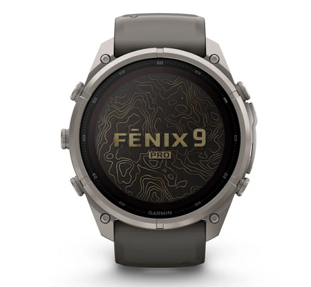 Garmin fēnix 9 Pro iR 51mm sportwatch Solar Titanium con cinturino Pebble Gray/Silver Gray - vista 2