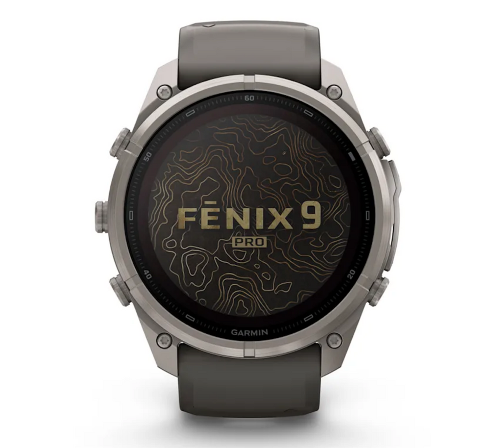 Garmin fēnix 9 Pro iR 51mm sportwatch Solar Titanium con cinturino Pebble Gray/Silver Gray - vista 2