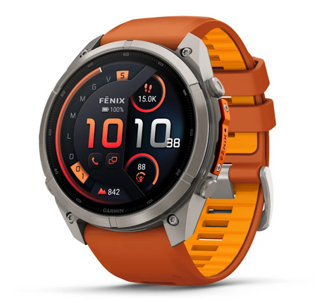 Garmin fēnix 9 Pro iR 51mm sportwatch Titanium con cinturino Autumn/Spark - vista 1