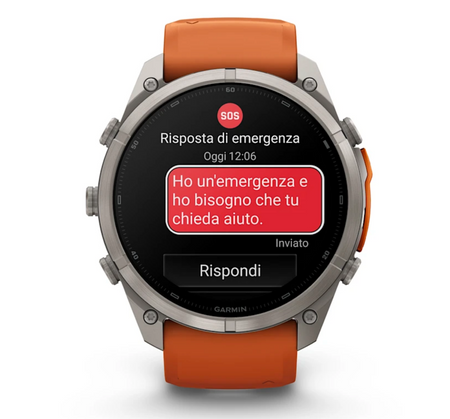 Garmin fēnix 9 Pro iR 51mm sportwatch Titanium con cinturino Autumn/Spark - vista 4